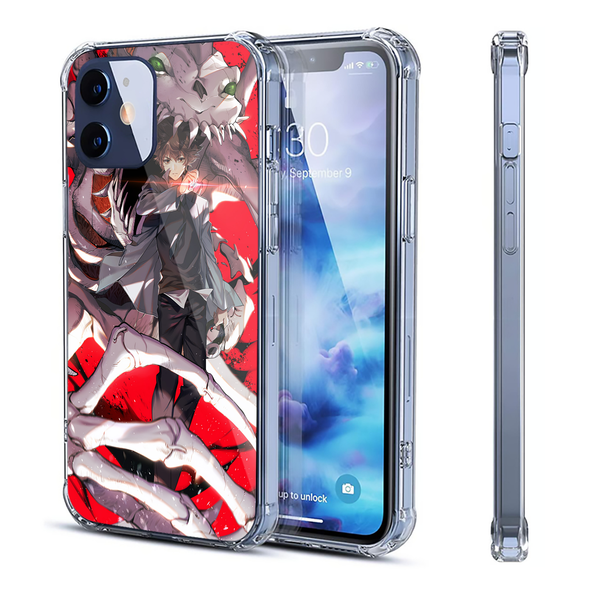（画像用） Digimon デジタルモンスター/デジモン 【iPhone 12シリーズ対応】透明スマホケース（クリアソフトケース）